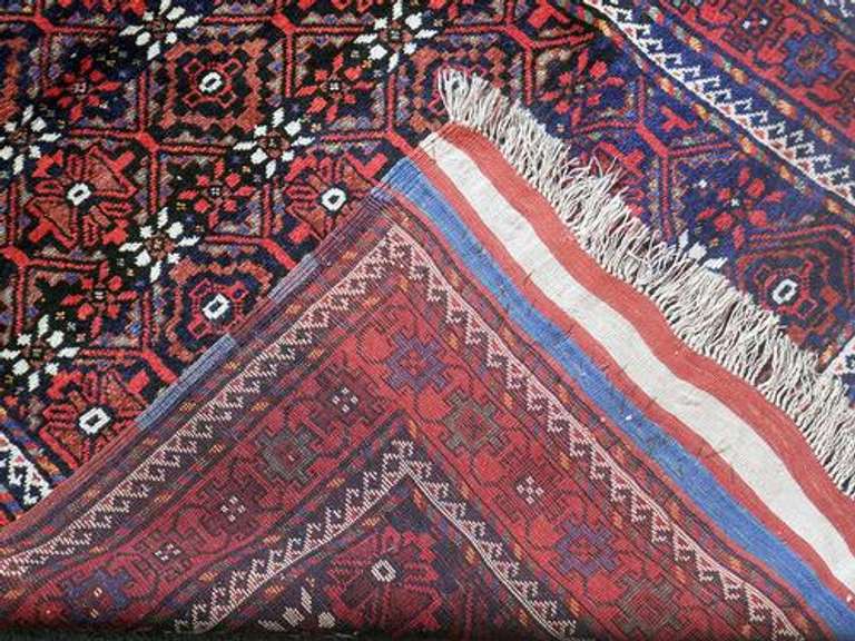 Hand Knotted Persian Kurdish Rug 4x7