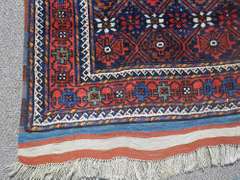 Hand Knotted Persian Kurdish Rug 4x7