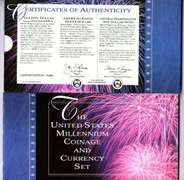 2000 Millenium Coinage & Currency Set. Original Package