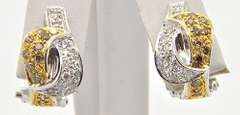 Ring & Earring Diamond Set in 18kt White Gold