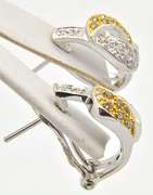 Ring & Earring Diamond Set in 18kt White Gold