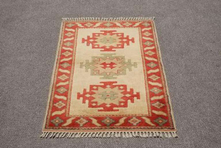 LOVELY NICE COLORS HAND MADE TURKISH KONYA RUG