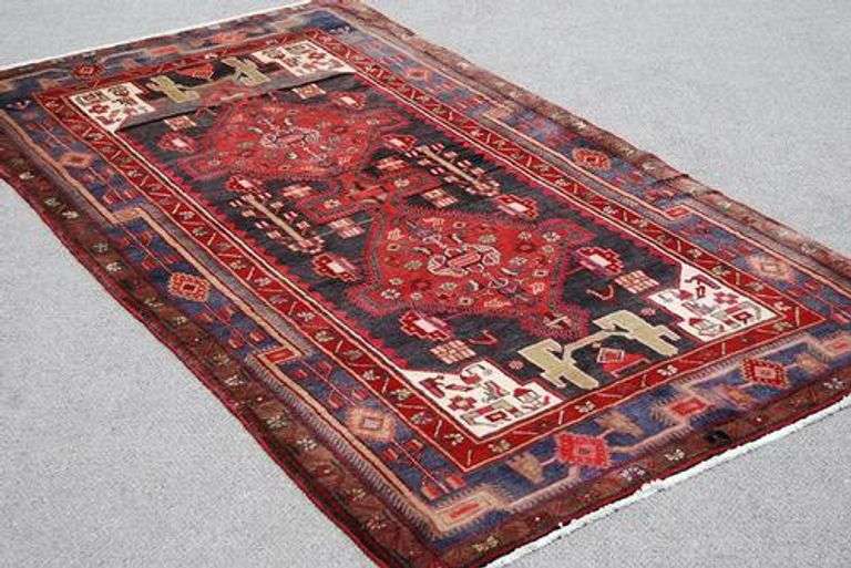 Splendid Semi Antique Handmade Persian Kermanshah 5x9
