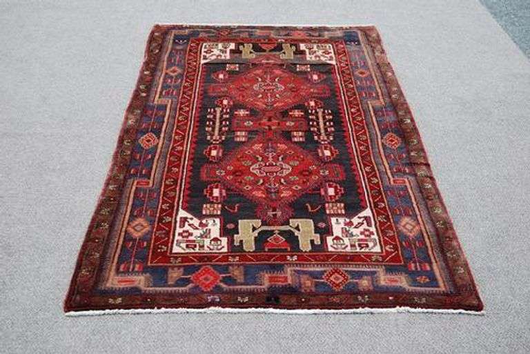 Splendid Semi Antique Handmade Persian Kermanshah 5x9