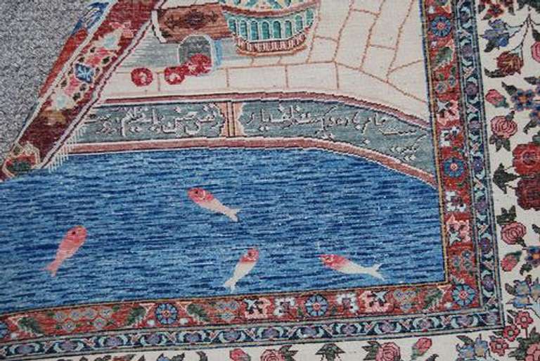 Splendid And Enchanting Fine Persian Sarouk Pictorial 4.5x6.5
