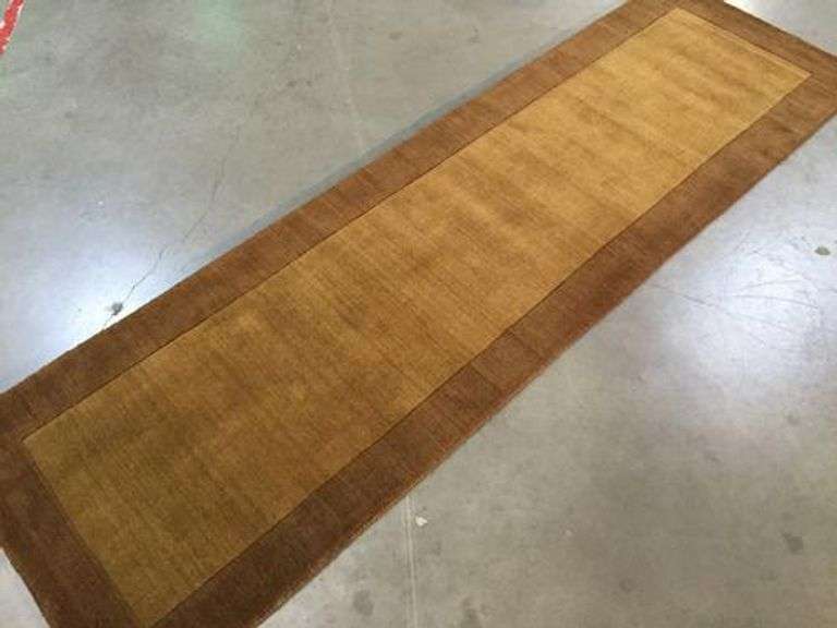 Two Tone Hand Made Wool 9Ft Runner