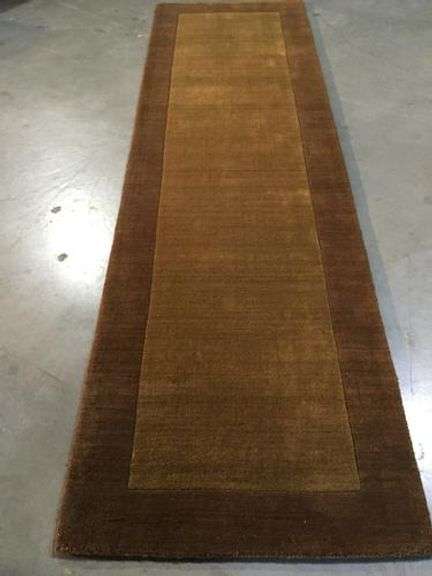 Two Tone Hand Made Wool 9Ft Runner