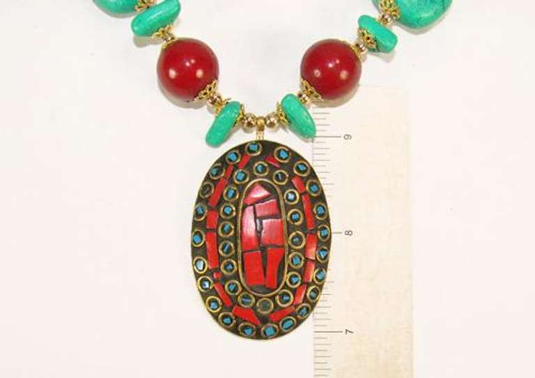 Attractive Ethnic Art Handcrafted Beaded Necklace Set