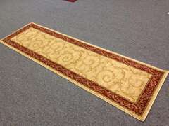 8' Long Classic Solid Design Runner Rug