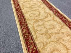 8' Long Classic Solid Design Runner Rug