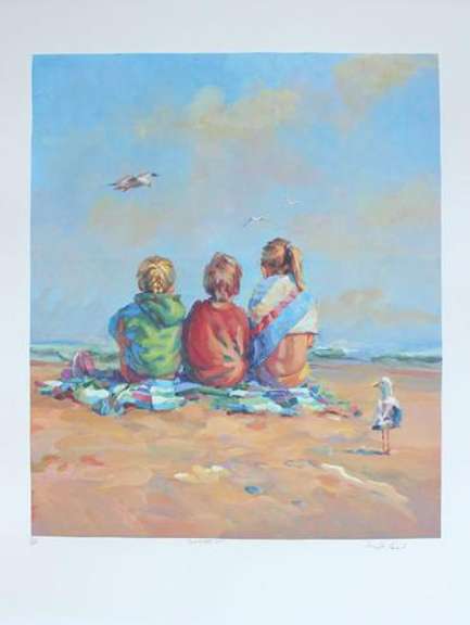 Signed Limited Edition Serigraph On Paper Summer's End