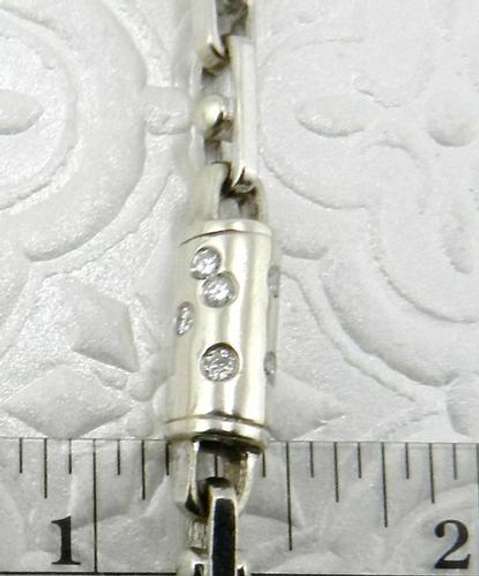 Contemporary Diamond Necklace, 14kt Gold, Heavy!