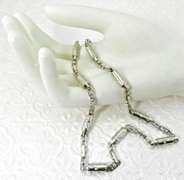 Contemporary Diamond Necklace, 14kt Gold, Heavy!