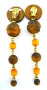 Steven Dweck Wooden Drop Style Earrings
