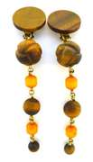 Steven Dweck Wooden Drop Style Earrings
