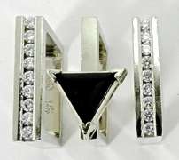 Designer Trisko Stackable 3 Piece Ring Set
