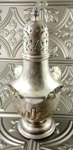 Antique English sterling muffineer