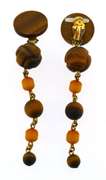 Steven Dweck Wooden Drop Style Earrings
