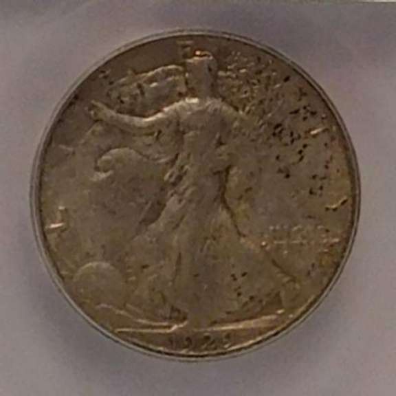1929-D Walking Liberty Half, ICG AU-53