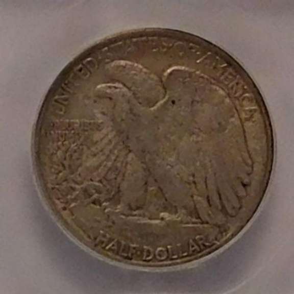 1929-D Walking Liberty Half, ICG AU-53