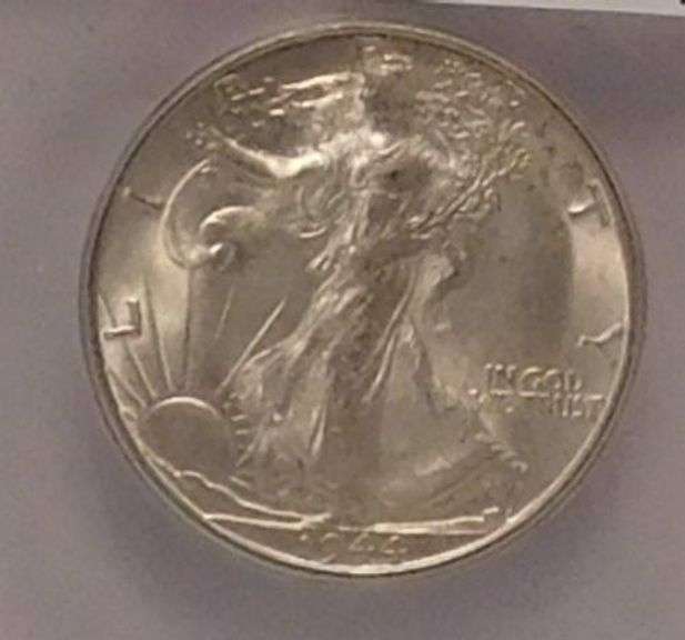 1944-S Walking Liberty Half Dollar, ICG MS-65, full Gem