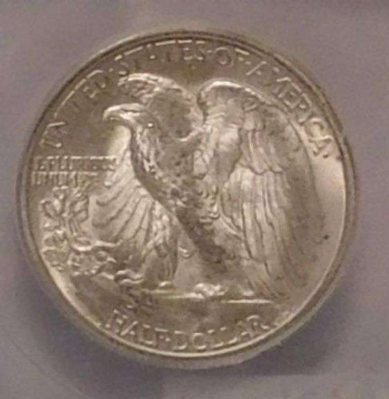 1944-S Walking Liberty Half Dollar, ICG MS-65, full Gem