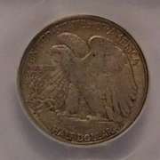 1929-D Walking Liberty Half, ICG AU-53