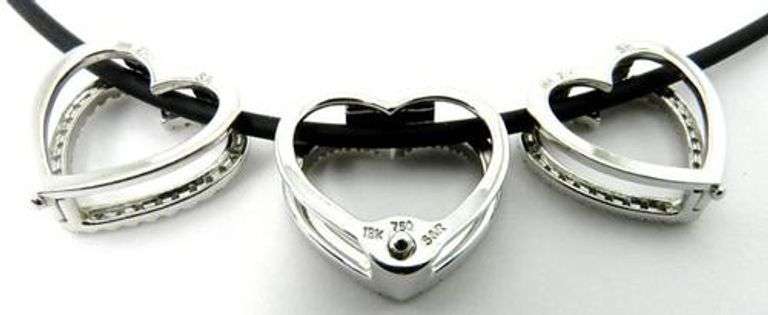 Unique Diamond Heart Necklace