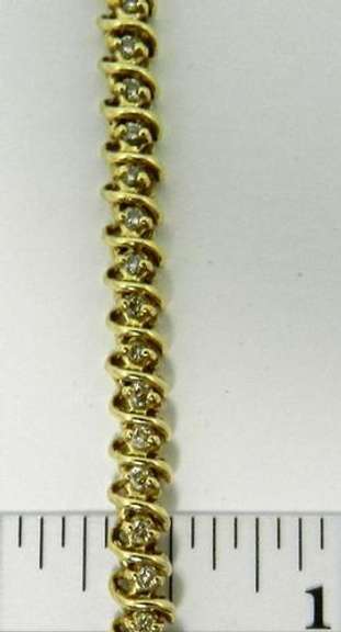 Champagne Diamond Tennis Bracelet