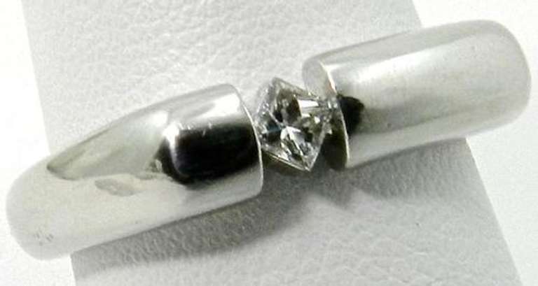 Beautifully Styled Platinum & Diamond Ring