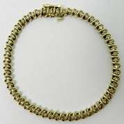 Champagne Diamond Tennis Bracelet