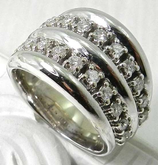 Dazzling Double Diamond Row Ring