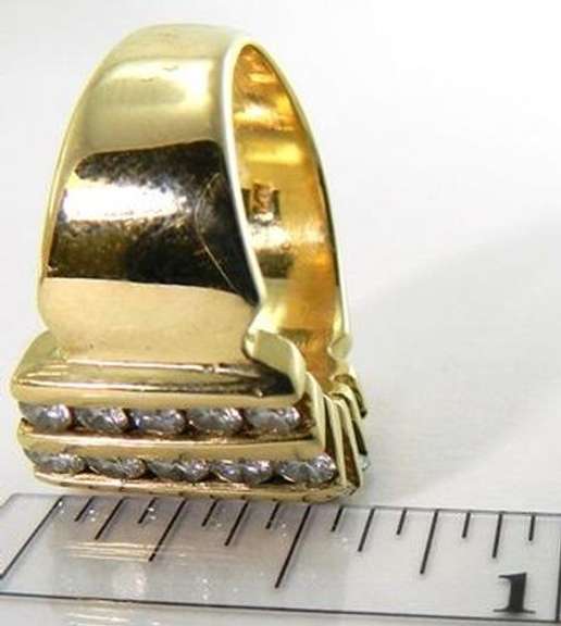 Radiant & Large 2 ctw Diamond Ring, 14kt Gold