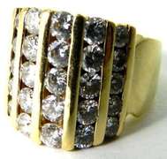 Radiant & Large 2 ctw Diamond Ring, 14kt Gold