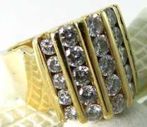 Radiant & Large 2 ctw Diamond Ring, 14kt Gold