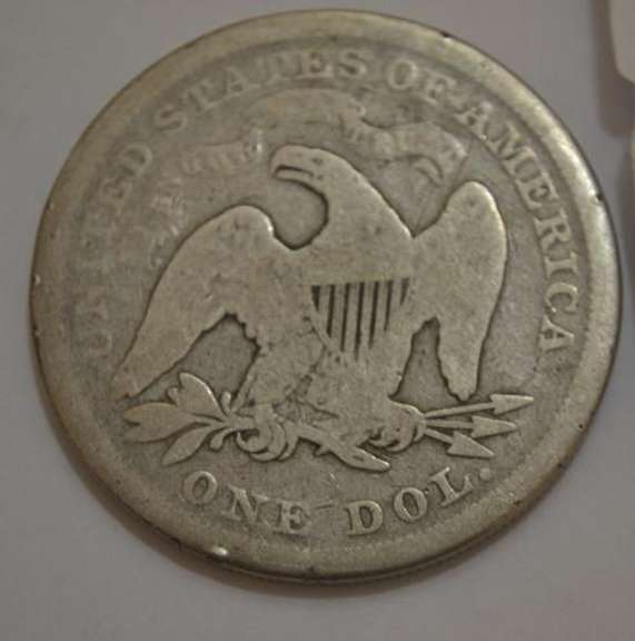 1871 With Motto Seated Dollar