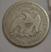 1871 With Motto Seated Dollar