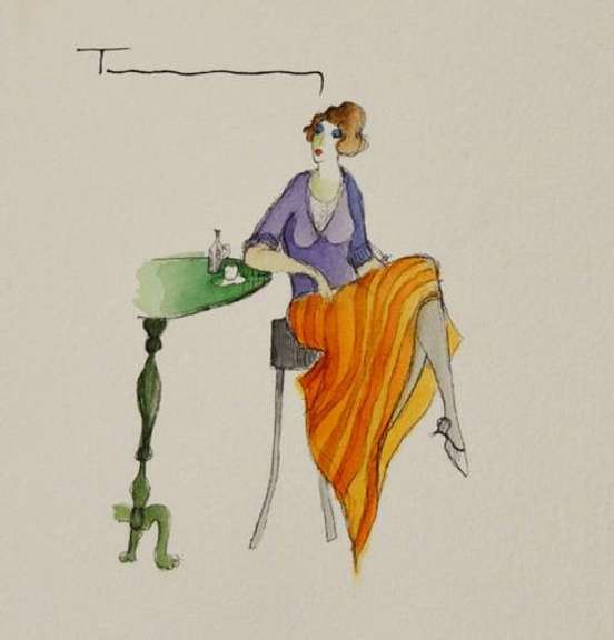 Original Tarkay Signed Watercolor