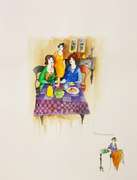 Original Tarkay Signed Watercolor