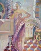 Sabzi New Moon On Canvas Sabzi New Moon