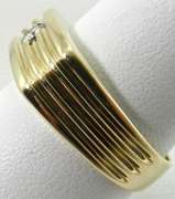 Sleek Gent's Diamond 14kt Ring