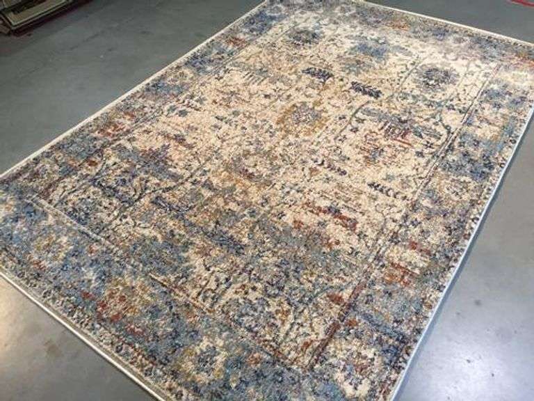 Classic Vintage Reproduction Distress Design Rug 6x8