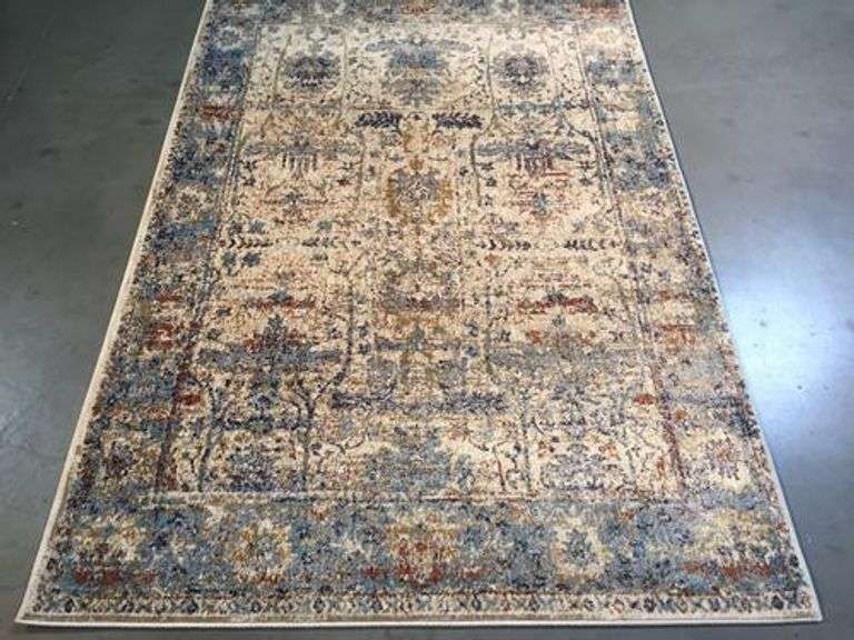 Classic Vintage Reproduction Distress Design Rug 6x8