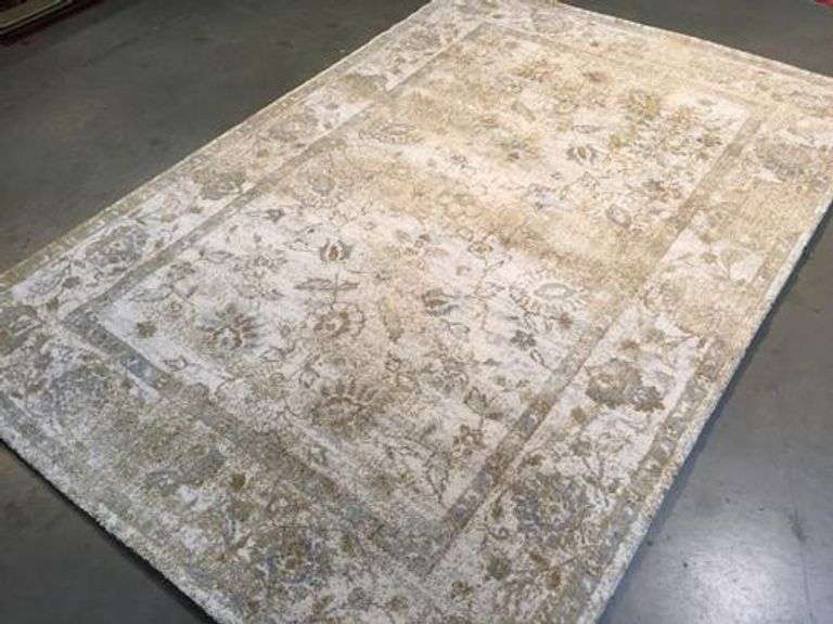 Classic Vintage Reproduction Distress Design Rug 6x8