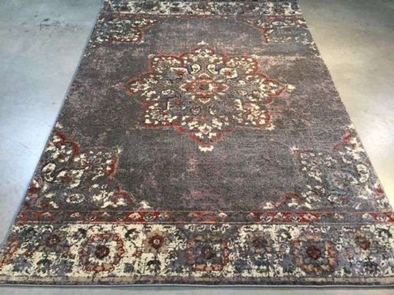 Classic Vintage Reproduction Distress Design Rug 8x11