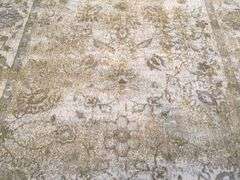 Classic Vintage Reproduction Distress Design Rug 6x8