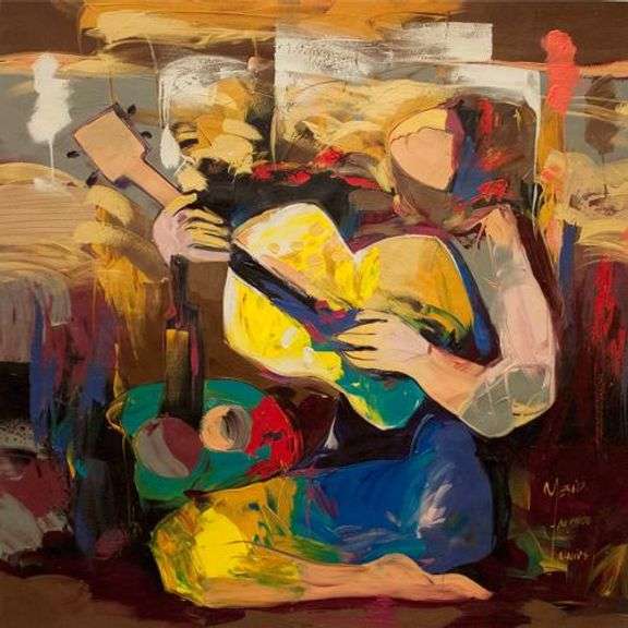 Spectacular 50x50 Original Acrylic by Jessica Palacios