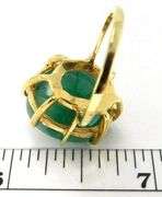 Natural Look Green Stone and Gold Ring