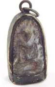 Antique Enlightened Thai Buddha Amulet Pendant 19th Century