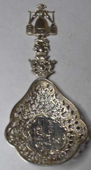 Shreve & CO  Cast Sterling Pierced  Serving Spoon Circa 1920